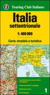 Italia settentrionale 1:400.000. Carta stradale e turistica