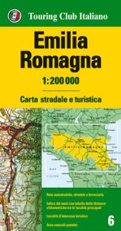 Emilia Romagna 1:200.000. Carta stradale e turistica. Ediz. multilingue