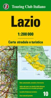 Lazio 1:200.000. Carta stradale e turistica. Ediz. multilingue [Lingua inglese]