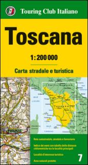 Toscana 1:200.000. Carta stradale e turistica. Ediz. multilingue