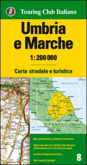 Umbria, Marche 1:200.000. Ediz. multilingue