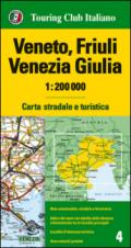 Veneto, Friuli Venezia Giulia 1:200.000. Carta stradale e turistica. Ediz. multilingue