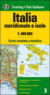 Italia meridionale e isole 1:400.000. Carta stradale e turistica