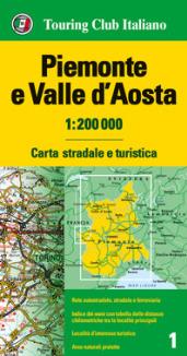 Piemonte e Valle d'Aosta 1:200.000. Carta stradale e turistica