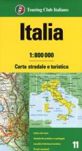 Italia 1:800.000. Carta stradale e turistica