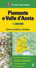 Piemonte e Valle d'Aosta 1:200.000. Carta stradale e turistica