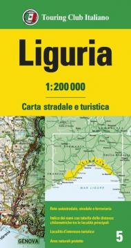 Liguria 1:200.000. Carta stradale e turistica. Ediz. multilingue