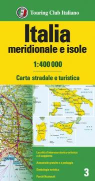 Italia meridionale e isole 1:400.000. Carta stradale e turistica