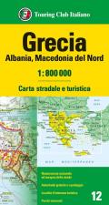 Grecia. Albania. Macedonia 1:800.000