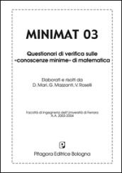 Minimat. Questionari di verifica sulle «conoscenze minime» di matematica: 3