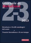 Giornale di metafisica (2013). 2.Struttura e livelli ontologici del reale. Nunzio Incardona e il suo tempo