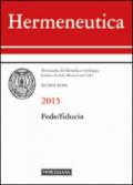 Hermeneutica. Annuario di filosofia e teologia (2014). Fede/fiducia