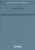 L'etica nella fenomenologia di Husserl