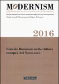 Modernism. Rivista annuale di storia del riformismo religioso in età contemporanea. Ernesto Buonaiuti nella cultura europea del Novecento