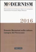 Modernism. Rivista annuale di storia del riformismo religioso in età contemporanea. Ernesto Buonaiuti nella cultura europea del Novecento