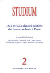 Studium (2013). 2.1874-1976. Le elezioni politiche che hanno cambiato il paese