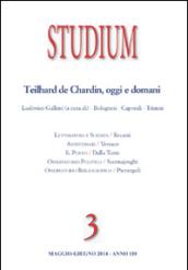 Studium (2014). 3.Teilhard de Chardin oggi e domani