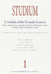 Studium (2015). 1: Poesia e spiritualità in trincea