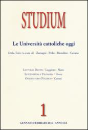 Studium (2016). 1: Le università cattoliche oggi