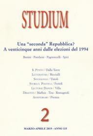 Studium (2019). Vol. 2: «seconda» Repubblica? A venticinque anni dalle elezioni del 1994, Una.