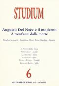 Studium (2019). Vol. 6: Augusto del Noce e il moderno. A trent'anni dalla morte.