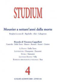 Studium (2020). Vol. 4: Mounier a settant'anni dalla morte.