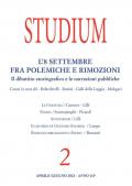 Studium (2023). Vol. 2: L' 8 settembre fra polemiche e rimozioni. Il dibattito storiografico e le narrazioni pubbliche