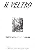Il Veltro. Rivista della civiltà italiana (2023). Vol. 1-2: Gennaio-giugno