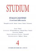 Studium (2023). Vol. 4: Italo Calvino. A cent’anni dalla nascita
