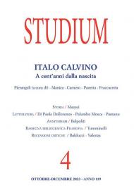 Studium (2023). Vol. 4: Italo Calvino. A cent’anni dalla nascita