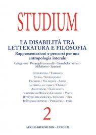 Studium (2024). Vol. 2: La disabilità tra letteratura e filosofia. Rappresentazioni e percorsi per una antropologia interale