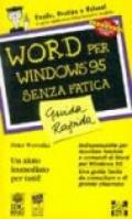 Word per Windows 95 senza fatica. Guida rapida