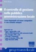 Il controllo di gestione nella pubblica amministrazione locale