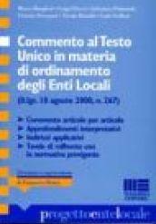 Commento al Testo Unico in materia di ordinamento degli enti locali