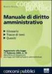 Manuale di diritto amministrativo