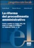 La riforma del procedimento amministrativo