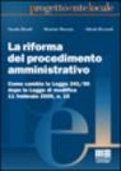 La riforma del procedimento amministrativo