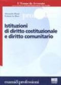 Istituzioni di diritto costituzionale e diritto comunitario