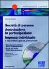 Società di persone. Associazione in partecipazione, impresa individuale