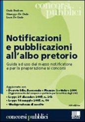 Notificazioni e pubblicazioni all'albo pretorio