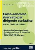 Corso concorso riservato per dirigente scolastico