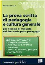 La prova scritta di pedagogia e cultura generale