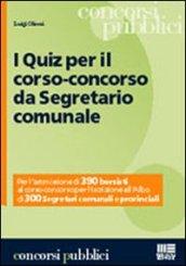 I Quiz per il corso-concorso da Segretario comunale