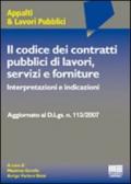 Il codice dei contratti pubblici di lavori, servizi e forniture