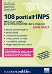 Centootto posti all'INPS. Manuale e quesiti per la prima prova scritta e per la prova orale