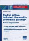 Studi di settore, indicatori di normalità economica, parametri. Periodo d'imposta 2007
