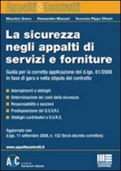 La sicurezza negli appalti di servizi e forniture