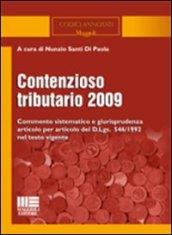 Contenzioso tributario 2009