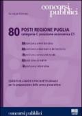 Ottanta posti Regione Puglia. Categoria C posizione economica C1