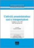 L'attività amministrativa. Casi e interpretazioni